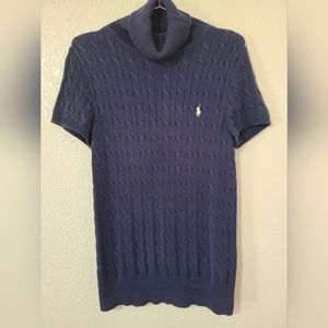 Ralph Lauren Sport Cotton Short-sleeved Turtleneck Size L
